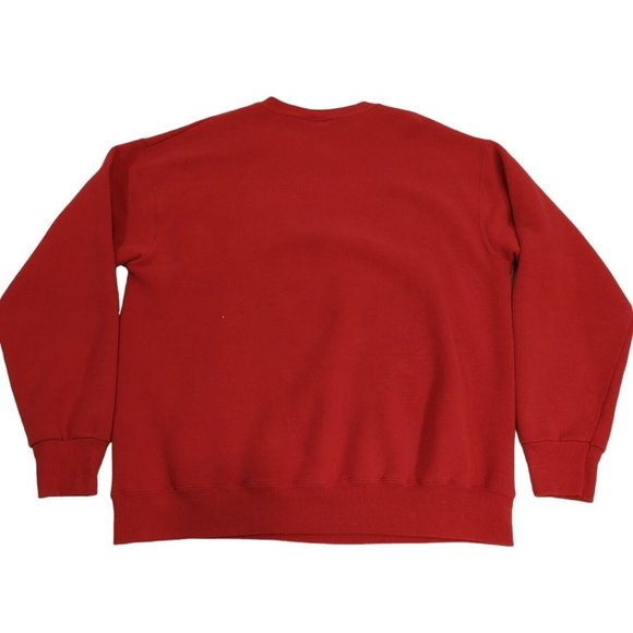 Vtg Lee Sport 90's Chicago Blackhawks Pullover Crewneck Sweater Nutmeg Men's L - Picture 6 of 10